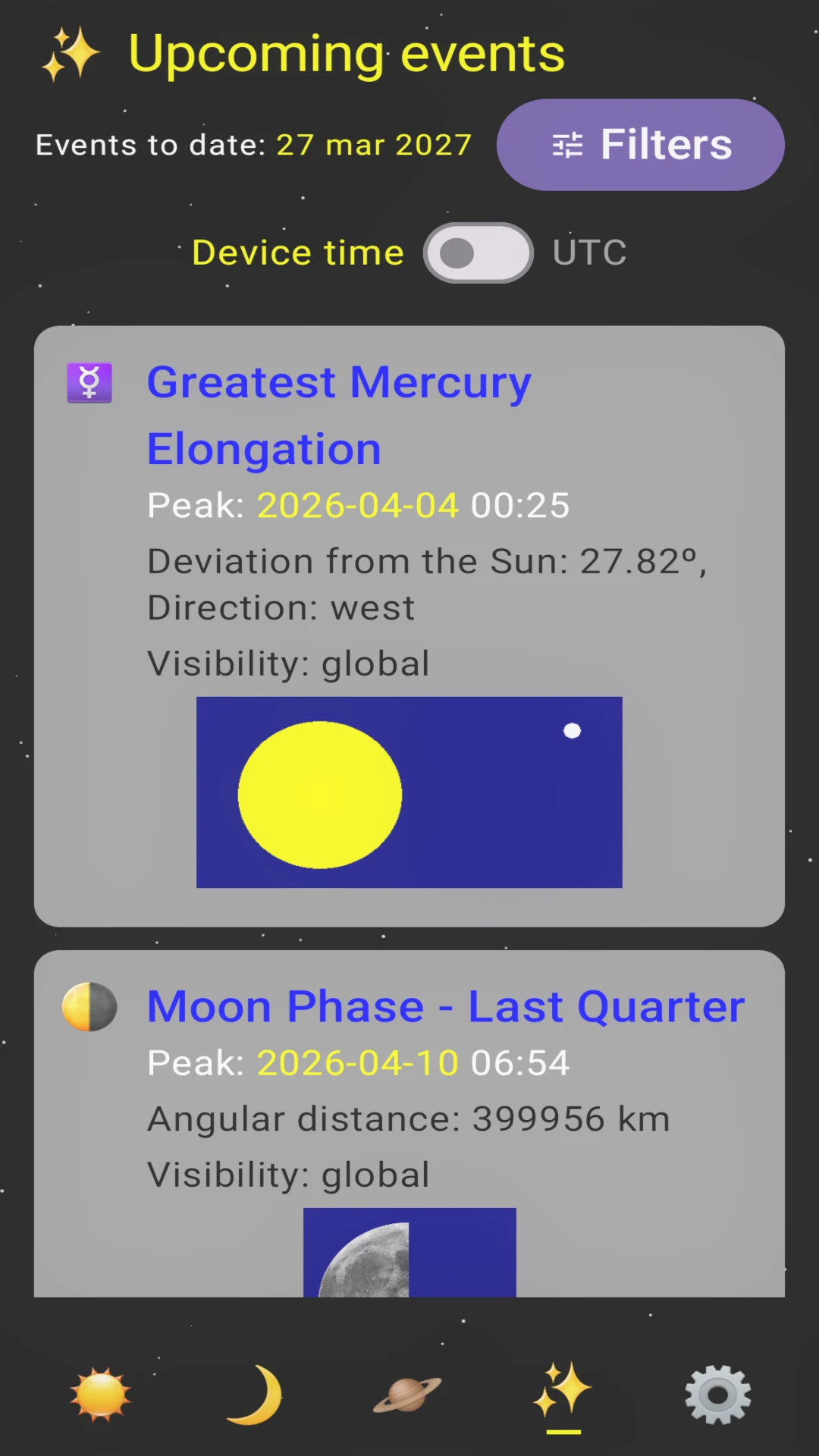 Astronarium: Sun & Moon screenshot