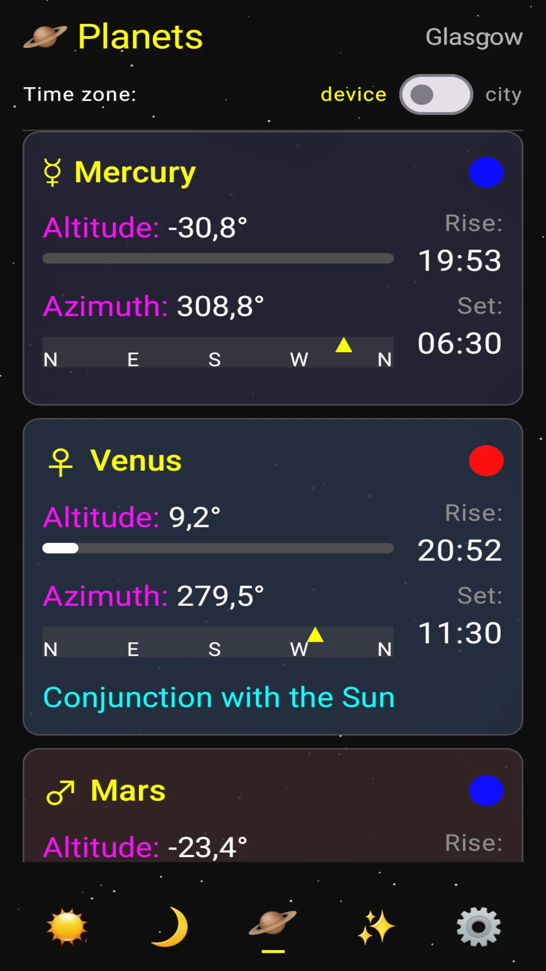 Astronarium: Sun & Moon screenshot