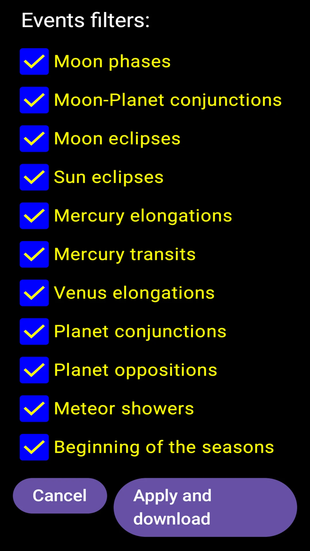 Astronarium: Sun & Moon screenshot